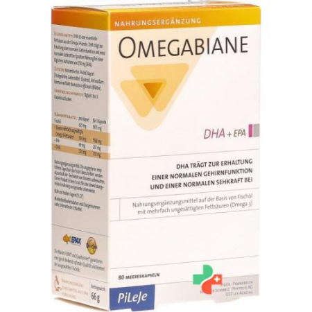 Omegabiane DHA + EPA 621 mg 80 Kaps