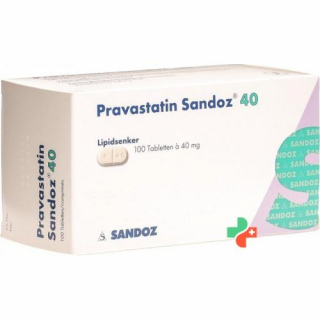 Правастатин Сандоз 40 мг 100 таблеток