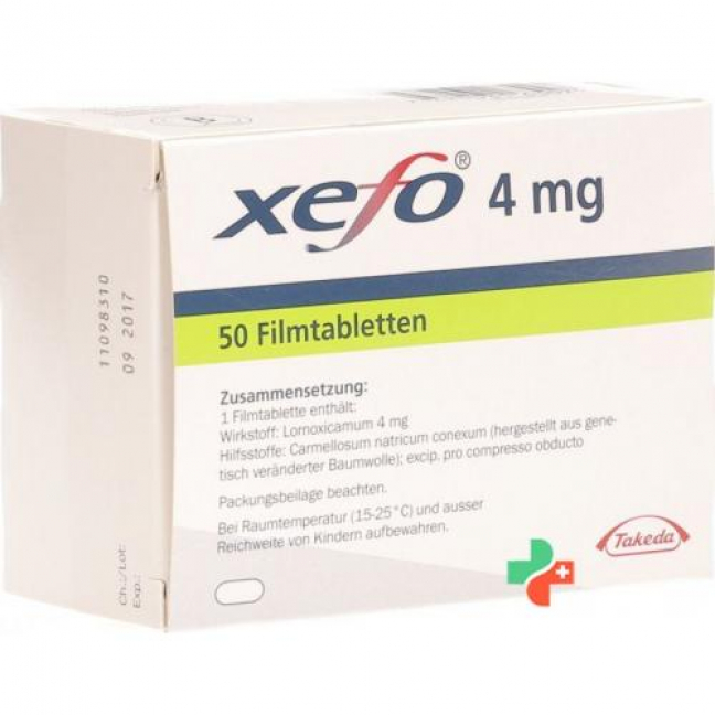 Ксефо 4 мг 50 таблеток покрытых оболочкой
