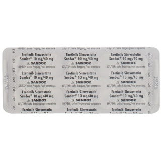Ezetimib Simvastatin Sandoz Tabletten 10/40mg 28 Stück