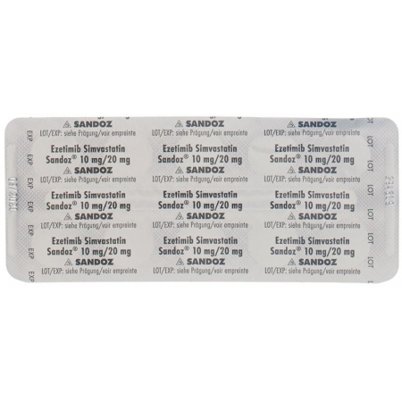 Ezetimib Simvastatin Sandoz Tabletten 10/20mg 28 Stück