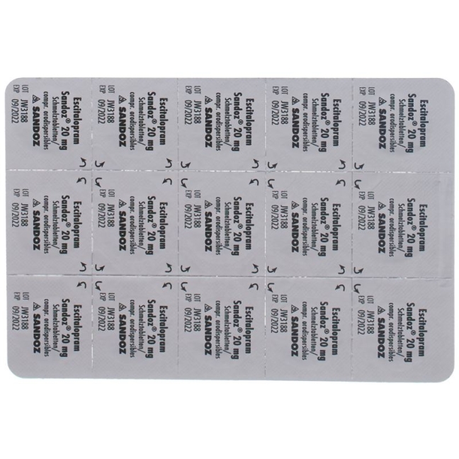 Escitalopram Sandoz Schmelztabletten 20mg 30 Stück