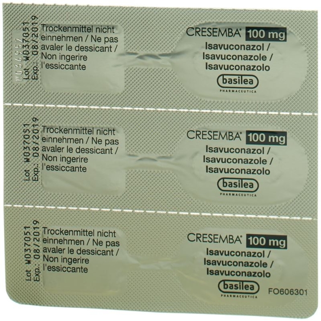 Cresemba Kapseln 100mg 14 Stück