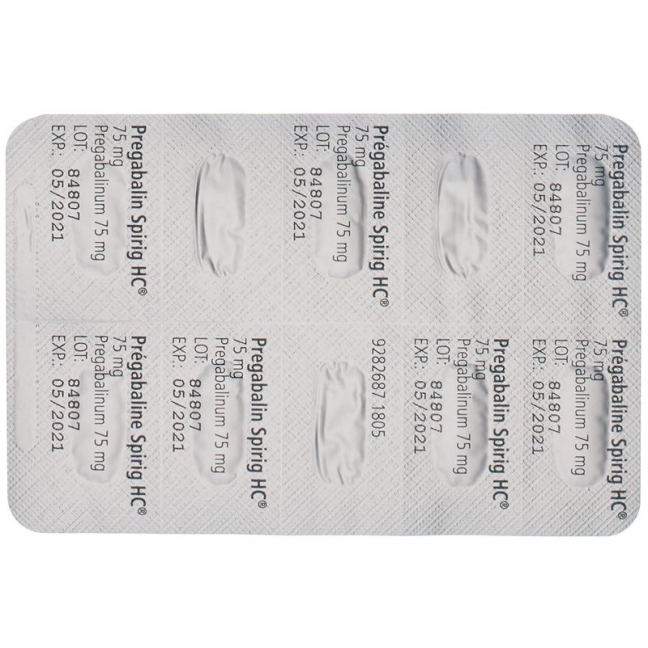 Pregabalin Spirig HC капсули 75 мг 14 шт