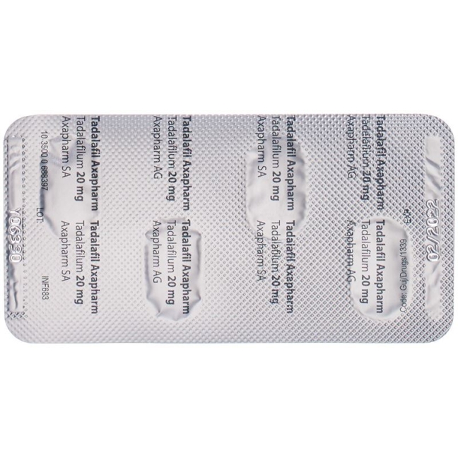 Tadalafil Axapharm Filmtabletten 20mg 4 Stück