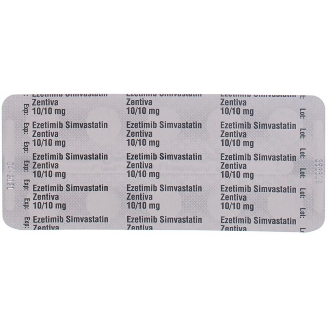 Ezetimib Simvastatin Zentiva Tabletten 10/10mg 28 Stück