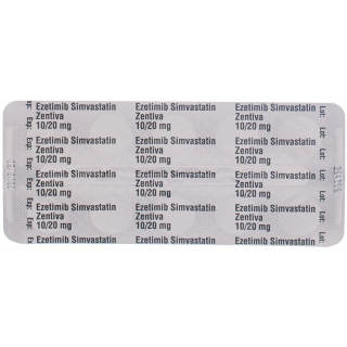 Ezetimib Simvastatin Zentiva Tabletten 10/20mg 28 Stück