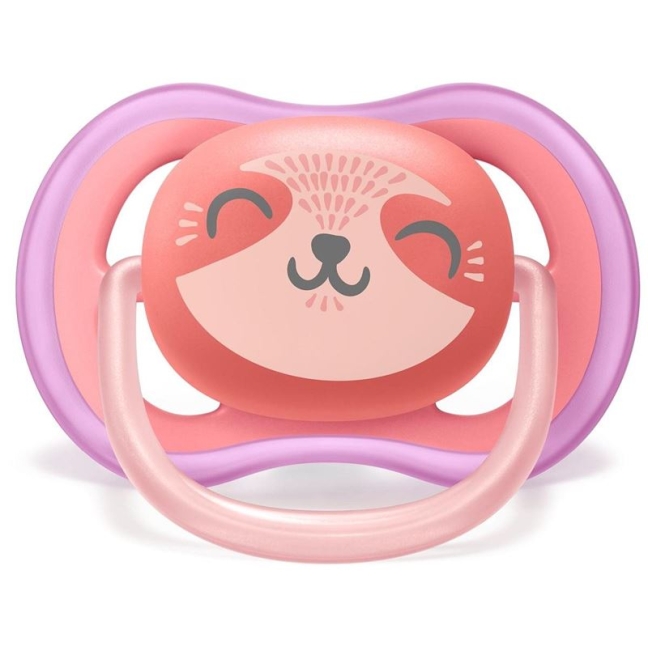 Соска Avent Philips ultra air 18M+ Дівчинка Жираф/Ведмедик