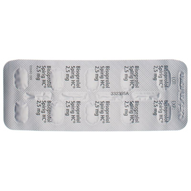 Bisoprolol Spirig HC Tabletten 2.5mg 30 Stück