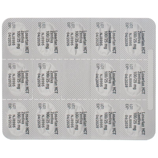 Losartan HCT Zentiva Filmtabletten 100/25mg 28 Stück