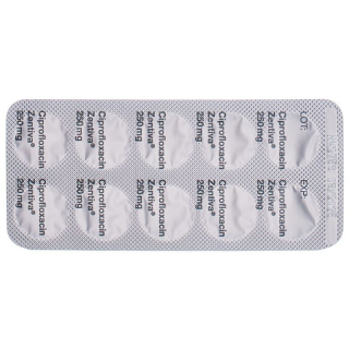 Ciprofloxacin Zentiva Filmtabletten 250mg 10 Stück
