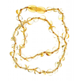 Selena's baby amber necklace 32-34cm gold color Abger