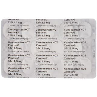 Кандесартан HCT Зентива таблетки 32/12,5 мг 28 шт.