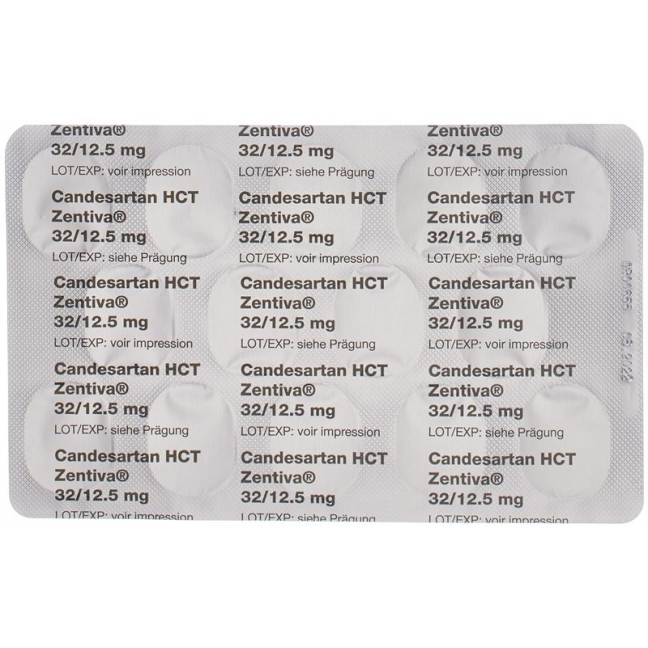 Кандесартан HCT Зентива таблетки 32/12,5 мг 28 шт.