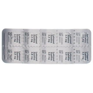 Летрозол Зентива таблетки, покрытые пленочной оболочкой 2,5 мг 100 шт.