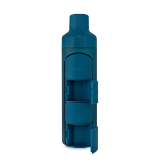Yos Bottle ежедневный дозатор 375мл с 4 отделениями синий