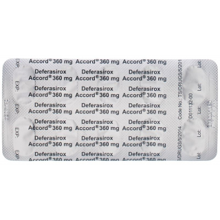 DEFERASIROX Accord пленочные таблетки 360 мг