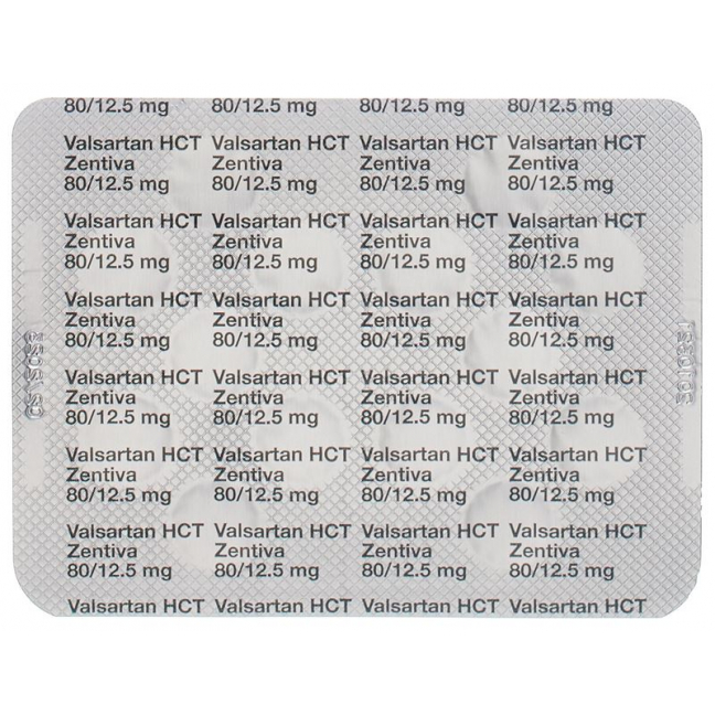 Валсартан HCT Зентива таблетки, покрытые пленочной оболочкой 80/12,5 мг 28 шт.