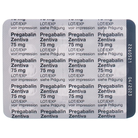 Прегабалін Зентіва капсули 75 мг 14 шт