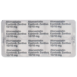 АТОРВАСТАТИН Эзетимиб Зентива табл. 10/10 мг