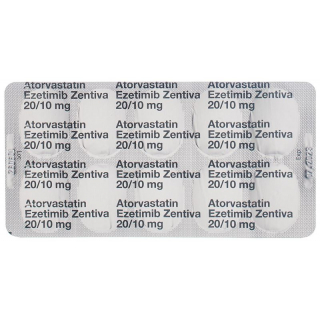 Аторвастатин Эзетимиб Зентива таблетки 20/10мг 30 шт.