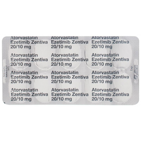Аторвастатин Эзетимиб Зентива таблетки 20/10мг 30 шт.