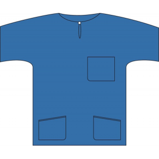 Barrier Scrub Suit Shirt L Blau 48 Stück