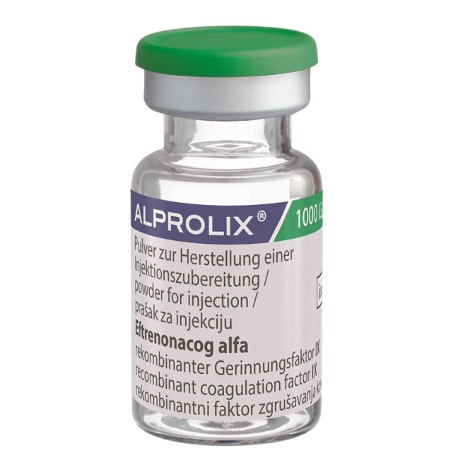 Alprolix суха речовина 1000 Ie Cum Solv флакон