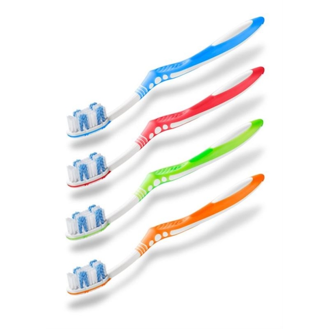 Зубна щітка Trisa Flexible White середня DUO