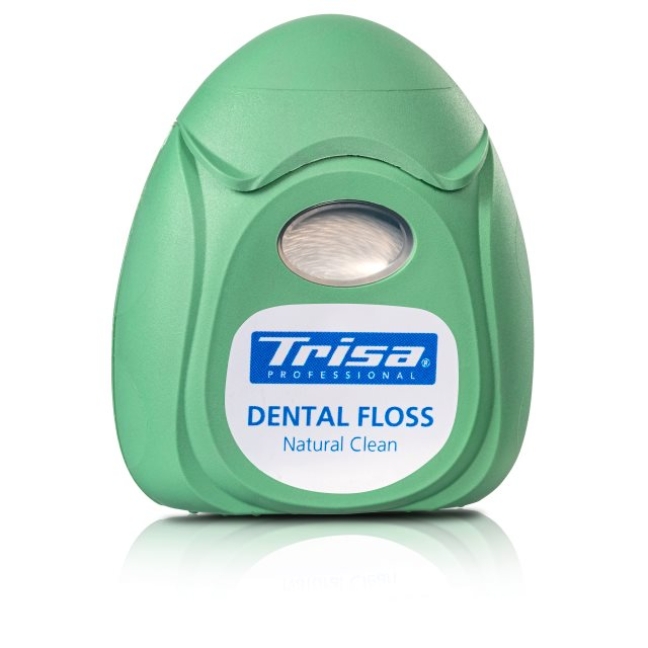 Зубна нитка TRISA Natural Clean 40м м&#39;ята