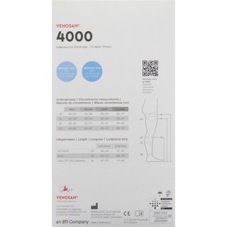 Venosan 4001 A-D KKL1 XL длинные открытые сафьян 1 пара