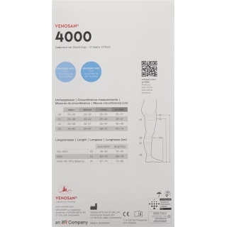 Venosan 4001 A-GHS KKL1 XL длинные закрытые черные 1 пара