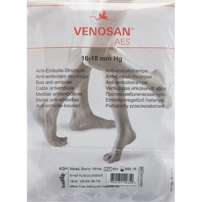 Venosan Aes Ag S Norm Open Белый 1 пара