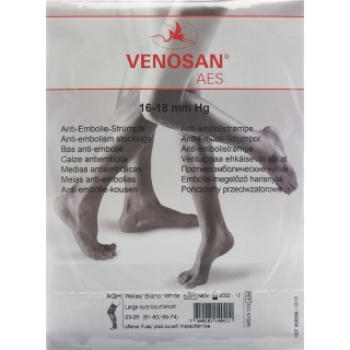 Venosan Aes Ag L Короткие открытые белые 1 пара