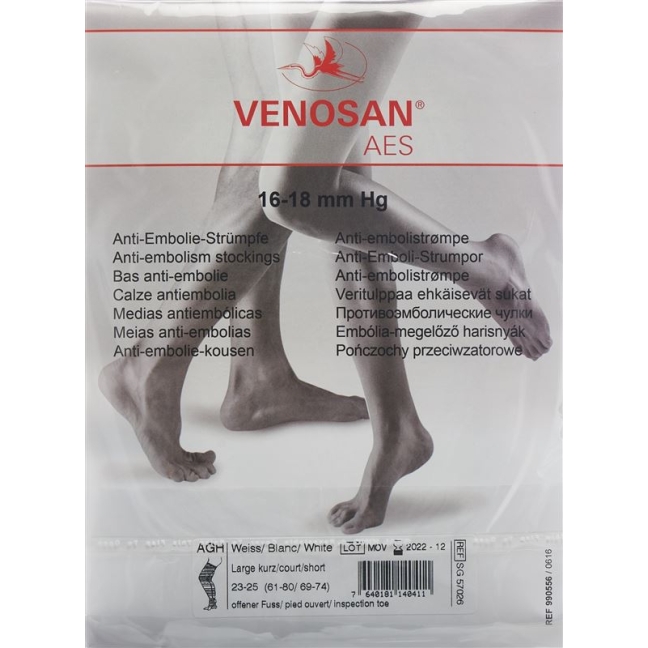 Venosan Aes Ag L Norm Open Белый 1 пара