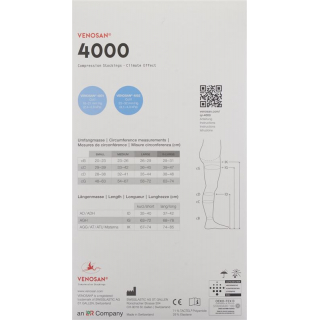 Venosan 4001 A-GH KKL1 L длинные закрытые сафьян мужские 1 пара