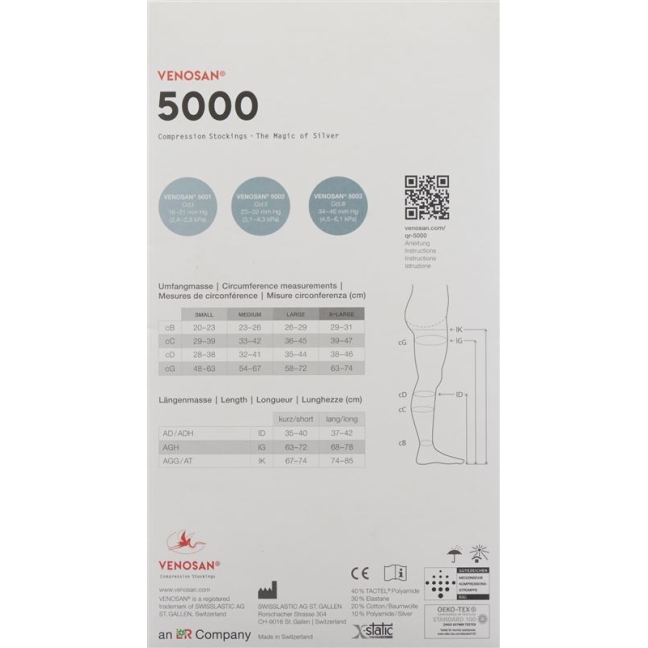 VENOSAN 5002 A-D KKL2 XL короткий відкритий Мексика 1 пара