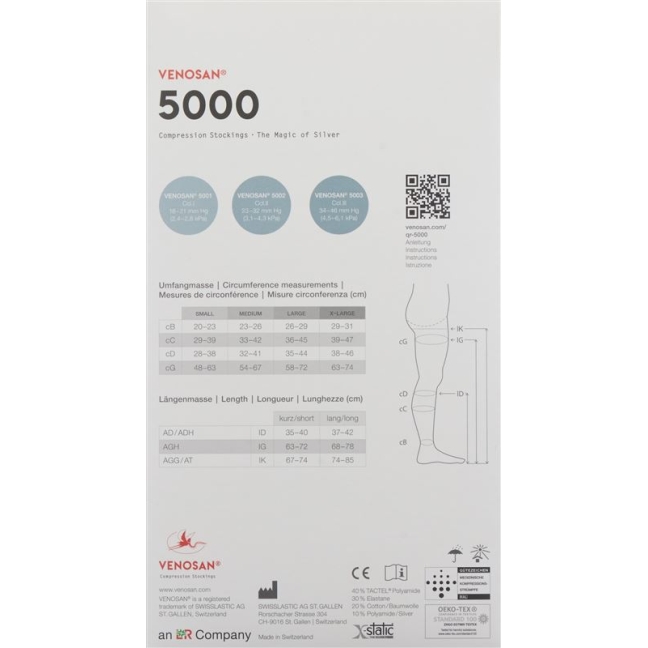 VENOSAN 5002 A-D KKL2 L коротка стрижка марокко 1 пара