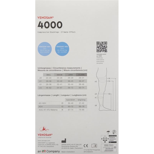 VENOSAN 4002 A-GHS KKL2 M довгий пісок 1 пара