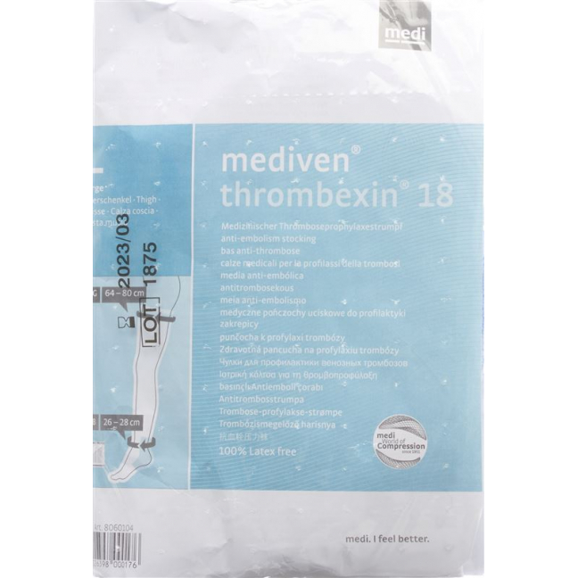Mediven A-G thigh stocking M Thrombex 18 1 pair