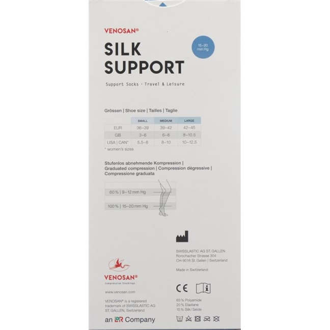 Venosan Silk Ad Support Socks S Sisko 1 пара
