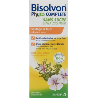 Bisolvon Phyto Complete сироп от кашля без сахара Fl 120 мл