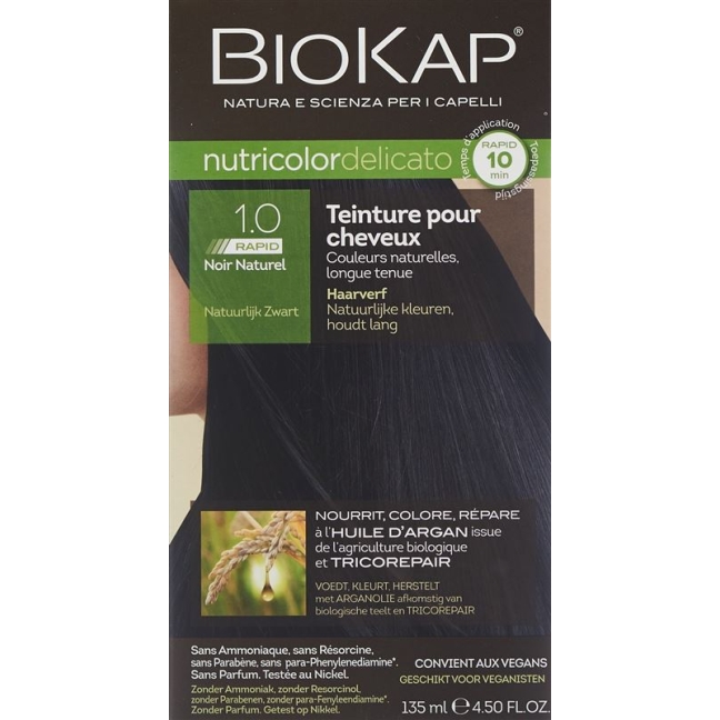 Biokap Nutricolor Delicato Rapid Natural Black 135 мл