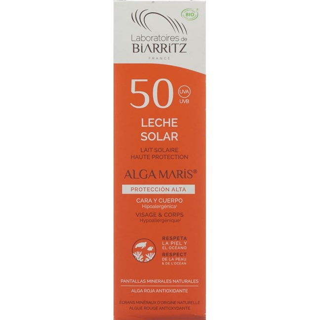 Молочко для засмаги Biarritz SPF 50 без дозатора духів 100 мл