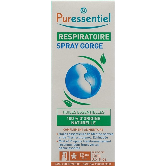 PURESSENTIEL спрей для горла дихальних шляхів
