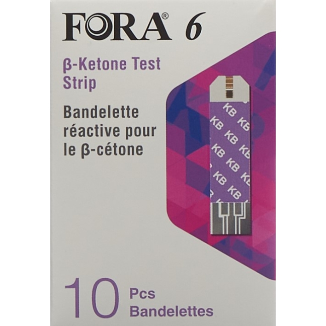 Тест-смужки Fora 6 ?-ketone 10 шт