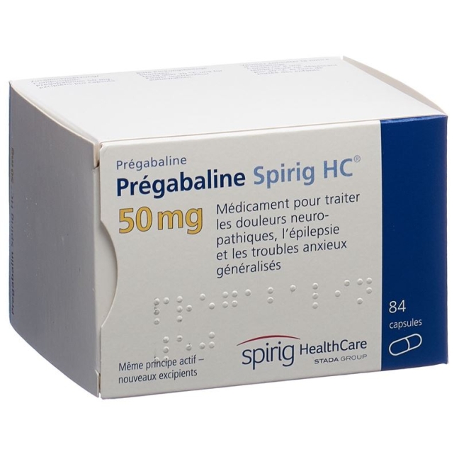 Pregabalin Spirig HC Kapseln 50mg (neu) 84 Stück