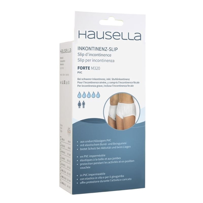 Труси Hausella при нетриманні Forte M320 XXL унісекс білі з ПВХ