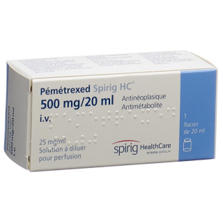 Пеметрексед Спириг HC инфузионный концентрат, флакон 500 мг/20 мл