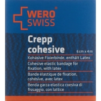 Бинт Wero Lux K-10 еластичний фіксуючий 4мх6см білий